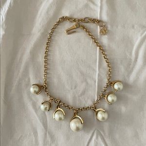 Faux pearl necklace